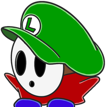 Luigi ShyGuy emote